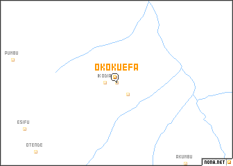 map of Okokuefa