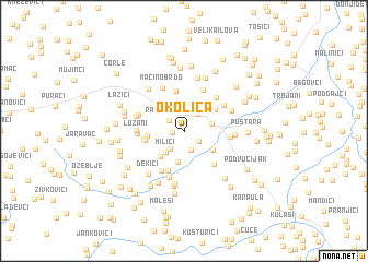 map of Okolica