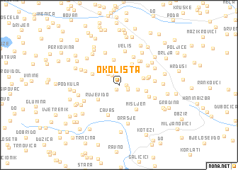 map of Okolišta