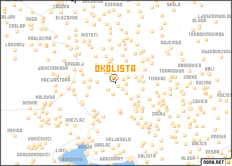 map of Okolišta