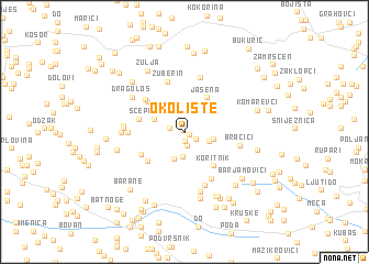 map of Okolište