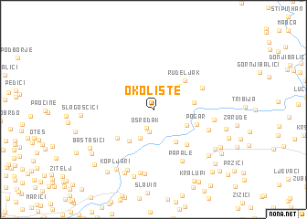 map of Okolište