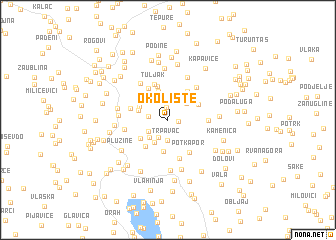 map of Okolište