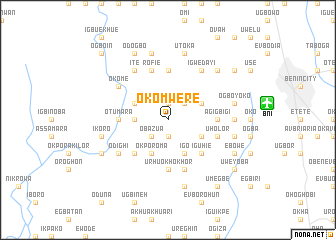 map of Okomwere