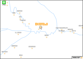 map of Okondji