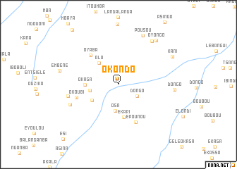 map of Okondo