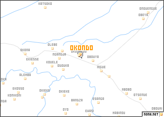 map of Okondo