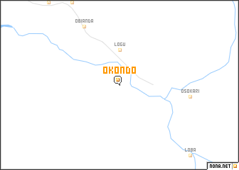 map of Okondo