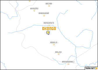 map of Okongo
