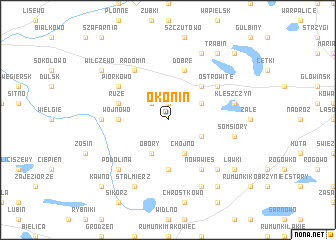 map of Okonin