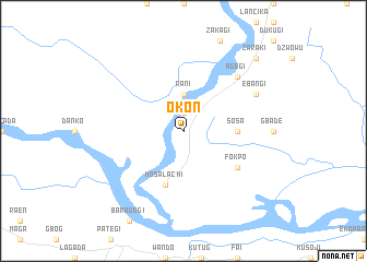 map of Okon