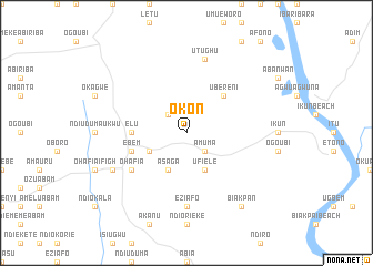 map of Okon