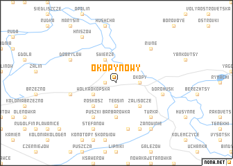 map of Okopy Nowy