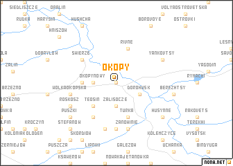 map of Okopy