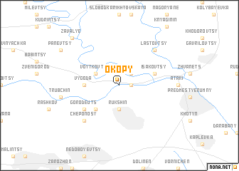 map of Okopy