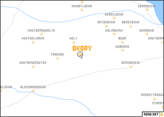 map of Okopy