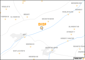 map of Okop