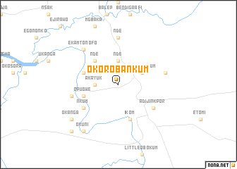 map of Okoroba Nkum