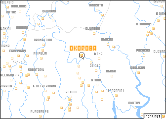 map of Okoroba