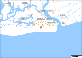 map of Okoro Iko