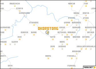 map of Okorotong