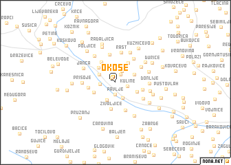 map of Okose