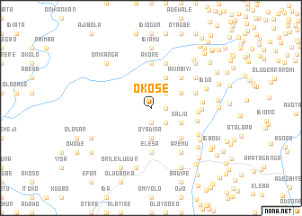map of Okose