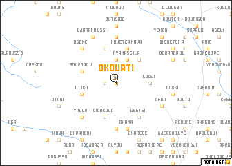 map of Okouati