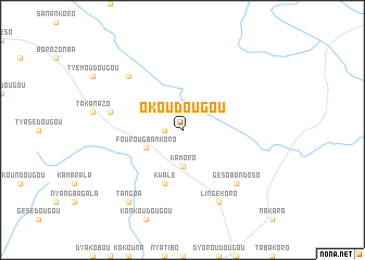 map of Okoudougou