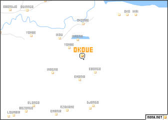 map of Okoué