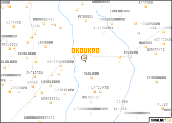 map of Okoukro