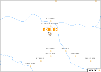 map of Okouma