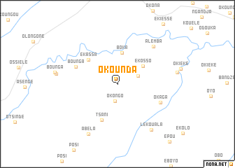 map of Okounda