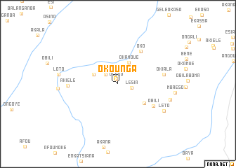 map of Okounga