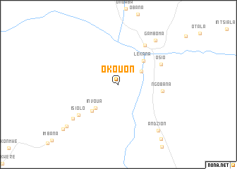 map of Okouon