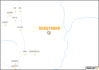 map of Okoutaoko