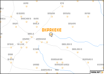 map of Okpakeke