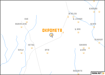 map of Okpomèta