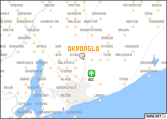 map of Okponglo