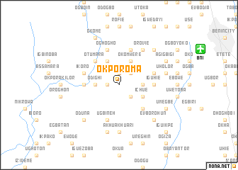 map of Okporoma