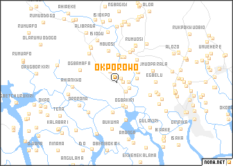 map of Okporowo