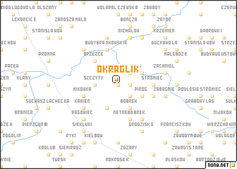 map of Okrąglik