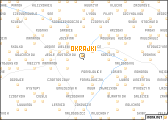 map of Okrajki