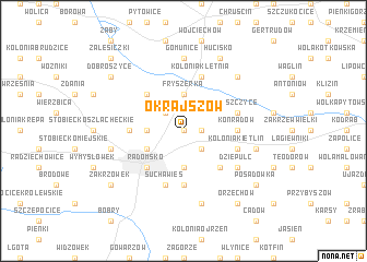 map of Okrajszów