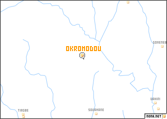 map of Okromodou