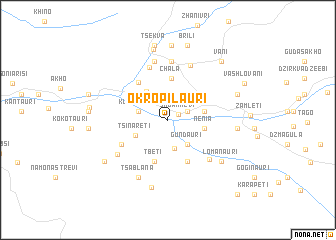 map of Okʼropilauri