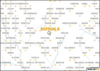 map of Okrouhlá