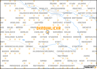 map of Okrouhlička