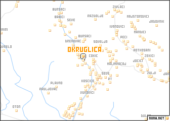 map of Okruglica