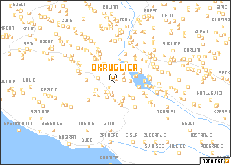 map of Okruglica